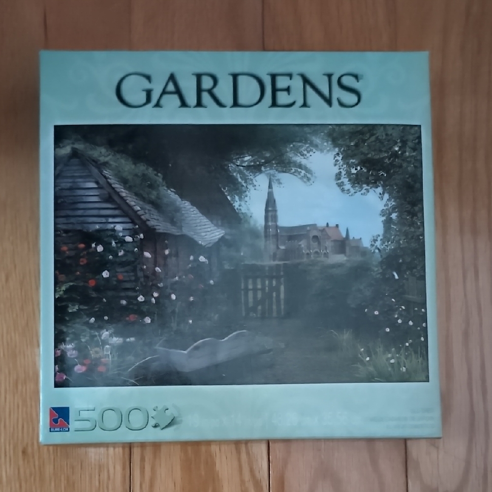 Gibson Gardens Puzzle - Tranquil Green and Brown